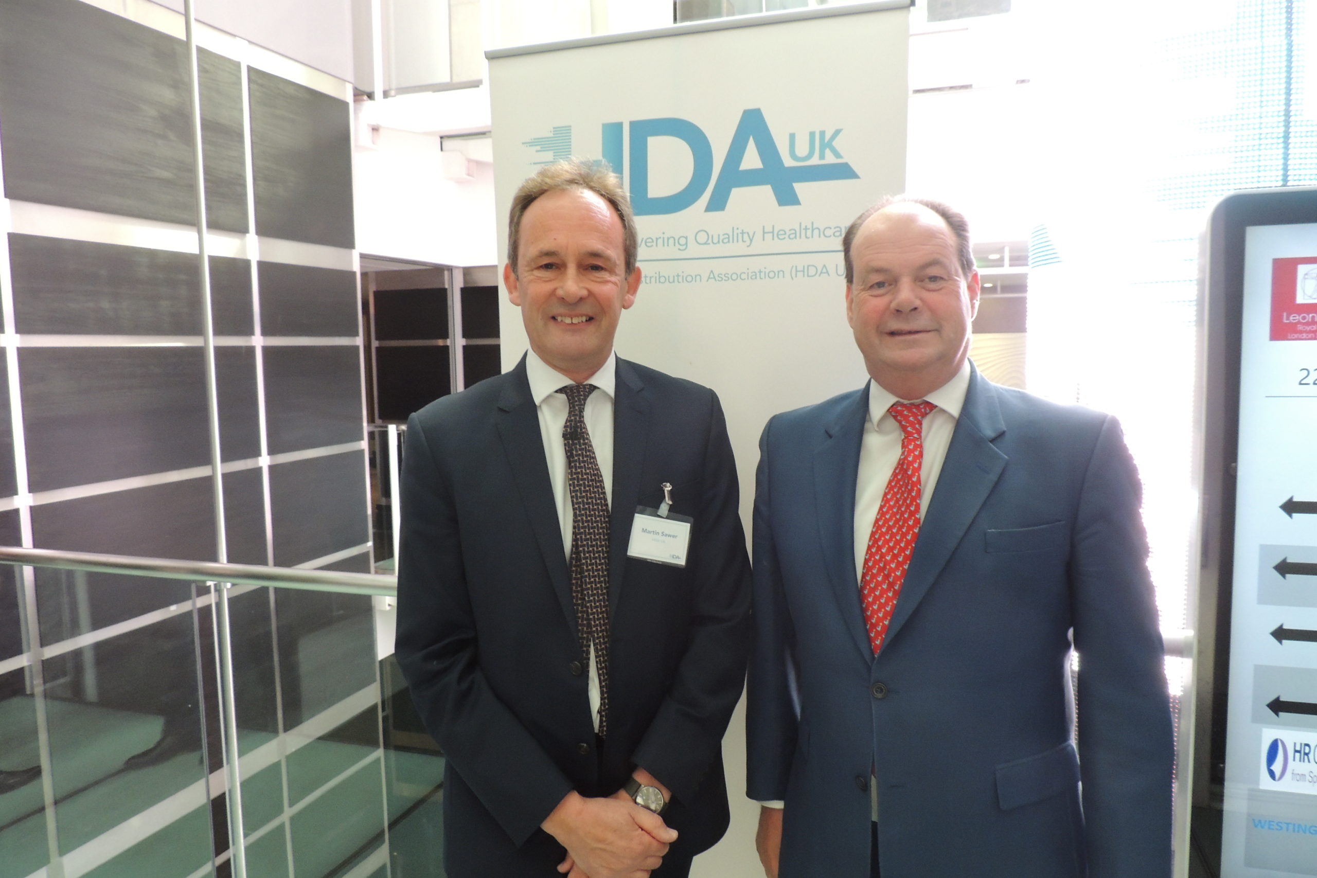 HDA Annual Conference, Leonardo Royal Hotel St Paul’s – Martin Sawer, HDA Executive Director & Stephen Hammond MP, Minister of State for Health