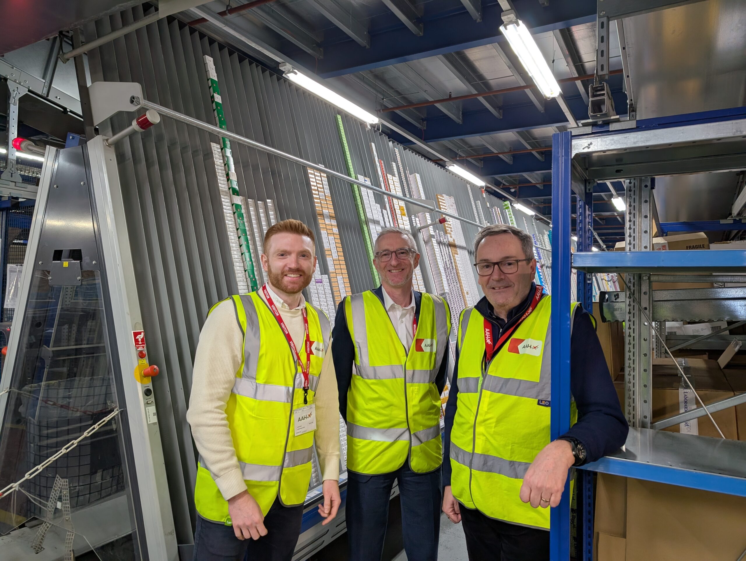 Danny Beales MP visits HDA member company AAH’s Ruislip warehouse